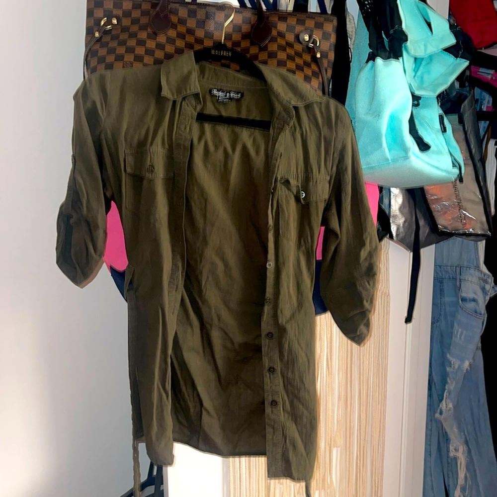 Rachael & Chloe button up cargo shirt